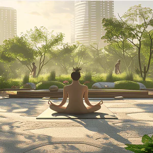 Elan Sector 49 Amenities - Meditation Zone